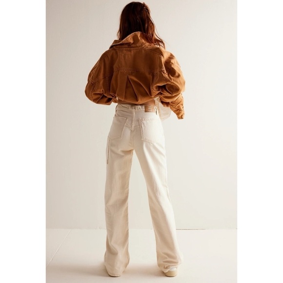 NWT Free People Tinsley Baggy High Rise Jeans Denim Wide Leg We The Free 31 - Picture 4 of 14